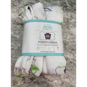 Little Hometown Pennsylvania State blanket New in packaging Bamboo & Cotton